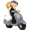 Figura tarta novios Moto Scooter
