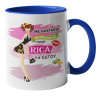 Taza Rica azul
