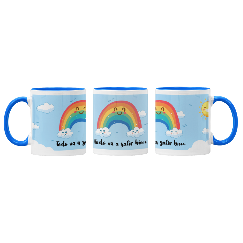 Taza arco iris
