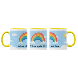Taza arco iris