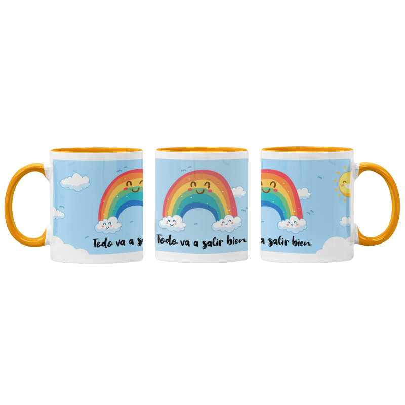 Taza arco iris
