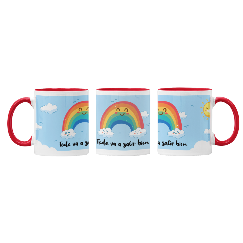 Taza arco iris