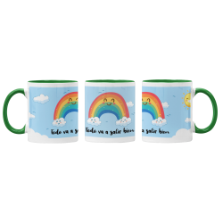 Taza arco iris