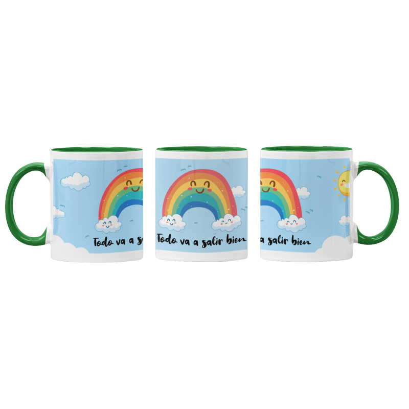 Taza arco iris