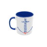 Taza ancla corazón azul