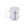 Taza ancla corazón blanca