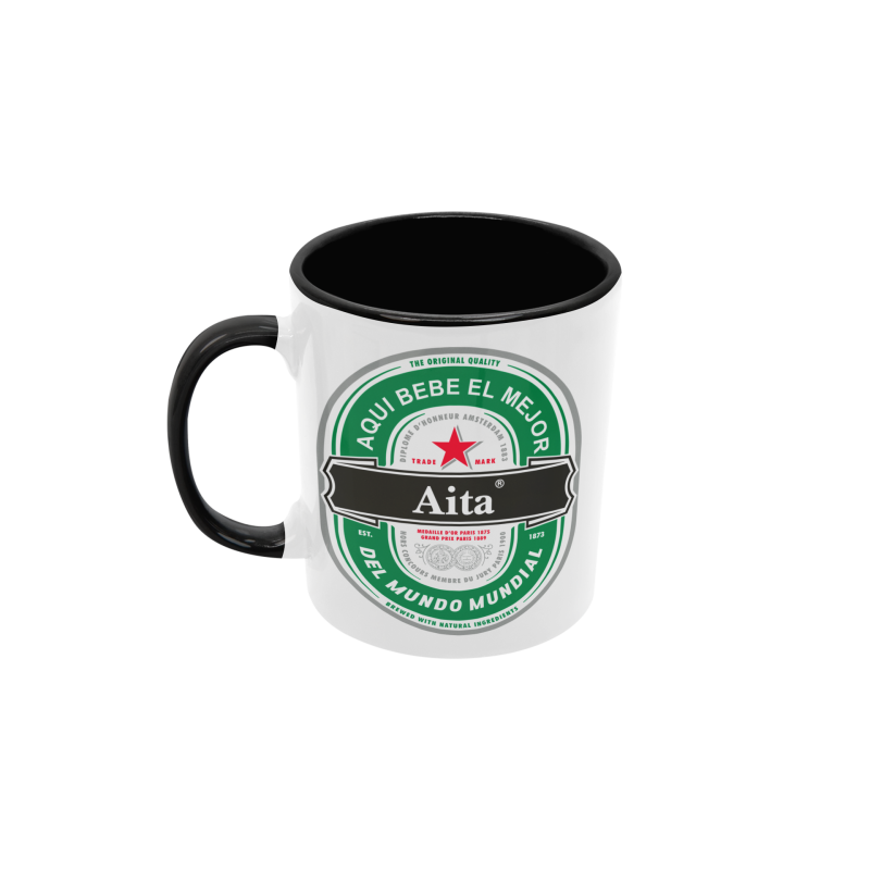 Taza aita cerveza