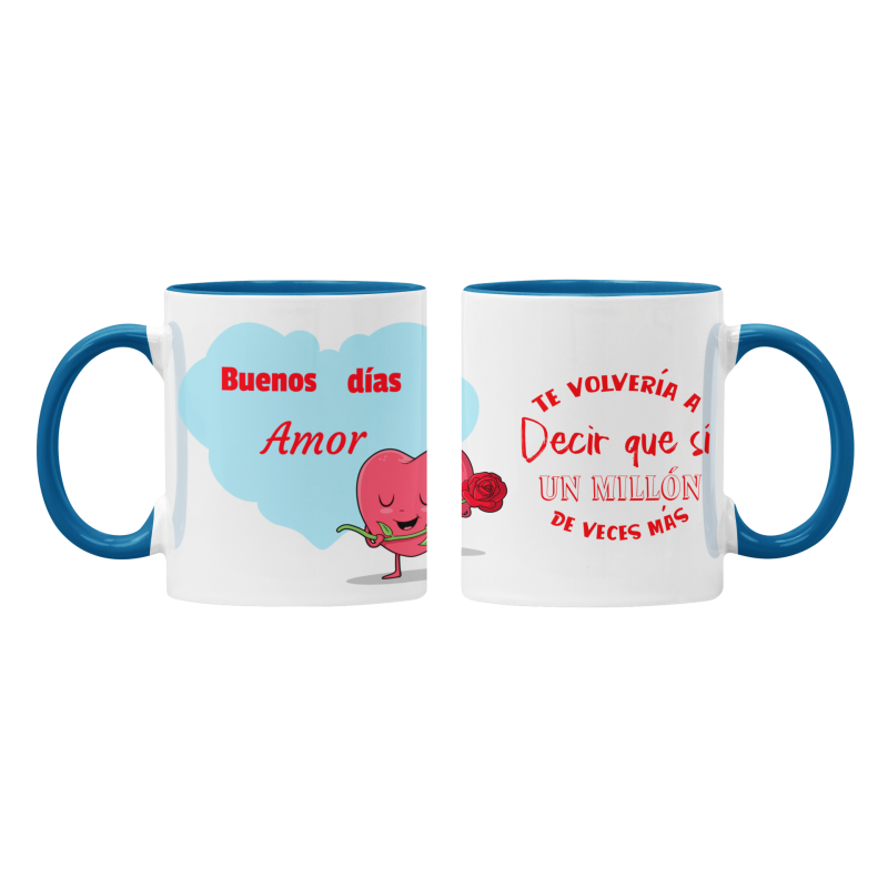 Taza Te volvería a decir que sí azul
