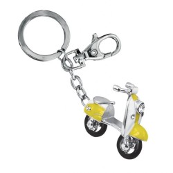 Llavero moto vespa amarillo