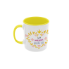 Taza La mejor amatxu corazón amarilla
