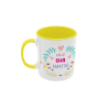 Taza Feliz día amatxu amarilla