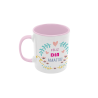 Taza Feliz día amatxu rosa