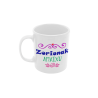 Taza Zorionak amatxu blanca