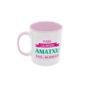 Taza Para la mejor amatxu del mundo rosa