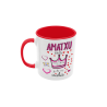 Taza Amatxu eres la reina de la casa y de mi vida roja