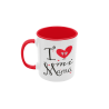 Taza I love mi mamá roja