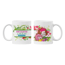 Taza Mamá sólo hay una y como la mía ninguna blanca