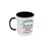 Taza Amatxu Sólo hay una y tan guapa como tú ninguna Dibujitos negra