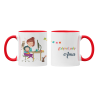 Taza Eskerrik asko Ama Teletrabajo roja
