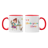 Tazas Muchas gracias mamá Teletrabajo roja