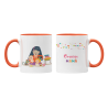Taza Gracias mamá naranja