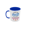 Taza Super mamá en prácticas azul