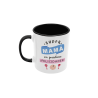 Taza Super mamá en prácticas negra