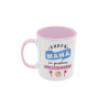 Taza Super mamá en prácticas rosa