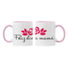 Taza Feliz día mamá rosa
