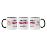 Taza Amatxu hay una sola FLORES negra