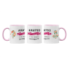 Taza Amatxu hay una sola FLORES rosa