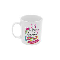 Taza Eres la mejor amatxu del mundo blanca