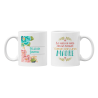 Taza La vida no viene con un manual viene con una madre blanca