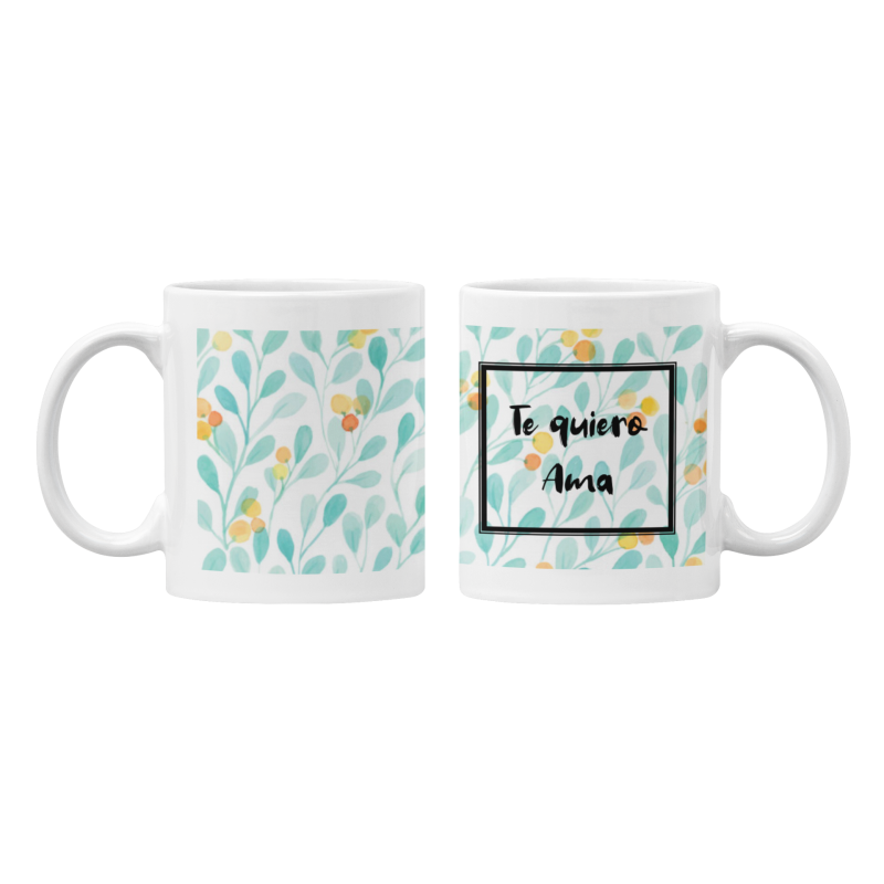 Taza Te quiero Ama blanca