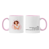 Taza Ama tus besos y abrazos lo curan todo rosa