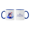 Taza Ama tus abrazos lo curan todo azul