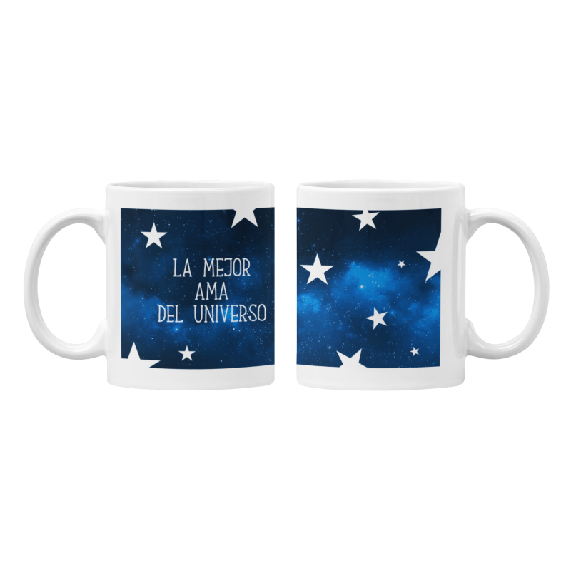 Taza La mejor ama del universo blanca