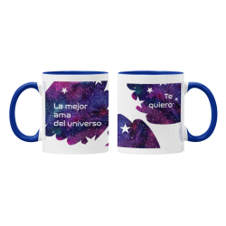 Taza La mejor Ama del Universo Te quiero azul