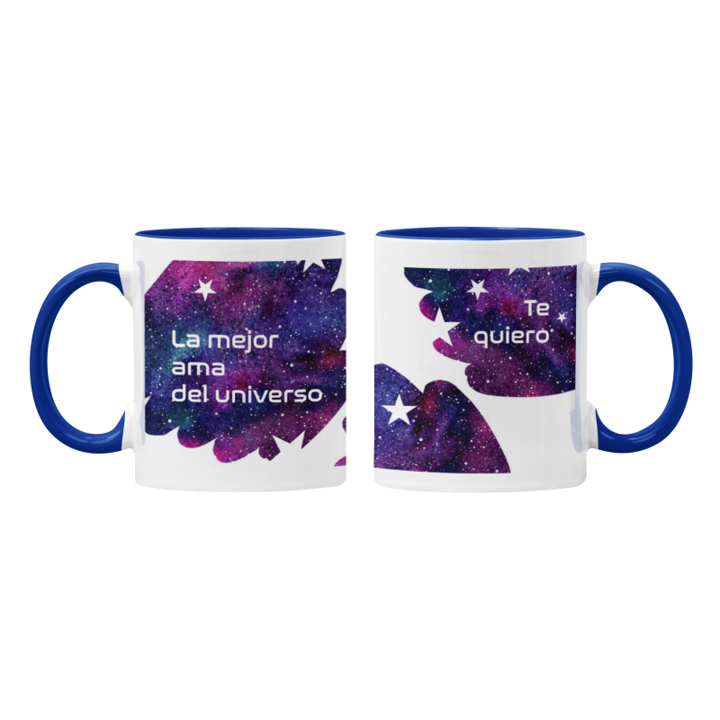 Taza La mejor Ama del Universo Te quiero azul