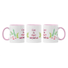 Taza Eres la mejor Amatxu rosa