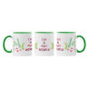 Taza Eres la mejor Amatxu verde