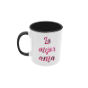 Taza La mejor Ama Flores negra