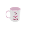 Taza La mejor Ama Flores rosa