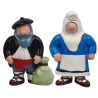 Imán de nevera Olentzero y Mari Domingi