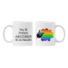 Taza Oveja Arcoiris blanca