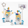 Figura bebe niño unicornio porta foto