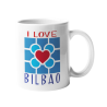 Taza Baldosa corazón Bilbao blanca I love Bilbao