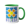 Taza Baldosa Flor Bilbao verde