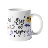 Taza Eres el mejor blanca