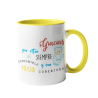 Taza Gracias por estar siempre disponible y con mucha cobertura amarilla
